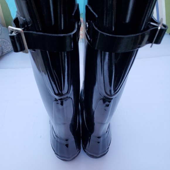 Hunter Boots Black sz US 6 - Picture 3 of 10